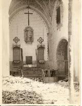 Iglesia de Santiago Mayor. Foto antigua. Altar Mayor