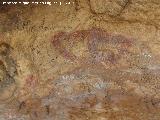Pinturas rupestres de la Cueva de la Graja-Grupo X. Antropomorfo phi