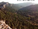 Lancha de la Escalera. Vistas hacia el Pantano del Aguascebas