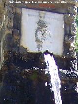 Fuente del Raso de la Honguera. Placa y cao