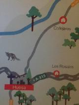 Aldea Collejares. Mapa turstico