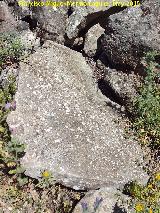 Necrpolis visigoda de Casas Altas. Laja de cubricin de tumba