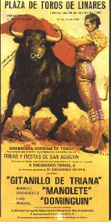 Plaza de Toros. Cartel de Manolete