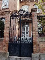 Casa de la Avenida Prncipe Felipe n 39. Puerta de la verja