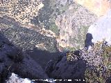 Cerro La Veleta. Ro desde lo alto del tajo