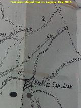 Descansadero de la Fuente del Paje. Letra B en el mapa de 1963
