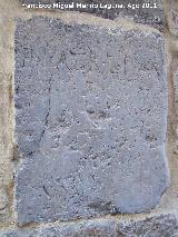 Historia de Martos. Inscripcin romana. Ayuntamiento de Martos