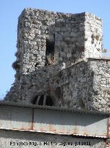 Castillo de Torredonjimeno. Torren Puerta de Martos. Parte interna antes de reconstruir