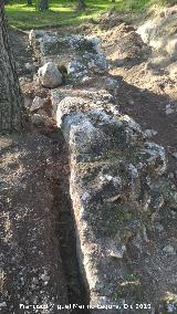 Bastin de Santa Catalina. Muro del callejn sacado en la excavacin arqueolgica