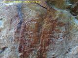 Pinturas rupestres de la Tabla del Pochico II. Antropomorfos