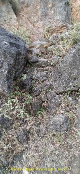 Eremitorio de la Magdalena. Restos de las escaleras al Calvario