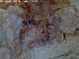 Pinturas rupestres de las Cuevas del Curro Abrigo I. Zooformo