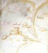 Torre del Moral. Croquis de la Torre del Moral, Archivo Real Chancillera de Granada, ao 1548