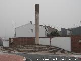 Monumento a Antonio Machado. Con niebla