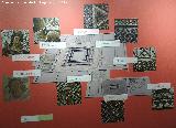 Villa Romana de Bruel. Mosaicos en las estancias de la Villa en la fase II. CIPAQ