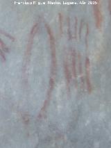 Pinturas rupestres del Abrigo de los rganos I. Arco