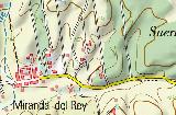 Noria de las Suertes de la Mesa del Rey. Mapa