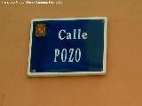 Calle Pozo. Placa