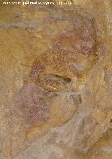 Pinturas rupestres de la Cueva del Engarbo I. Grupo IV. Panel I. Jabato con flecha clavada en su lomo