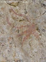 Pinturas rupestres de la Cueva del Engarbo II. Grupo II. Cabeza de gamo