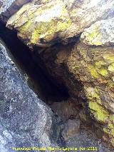 Pinturas rupestres de la Cueva de la Desesperada. Entrada a la cueva