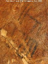 Pinturas rupestres del Caon del Quiebrajano. Cpridos centrales