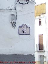 Calle Real. Placa