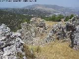 Castillo de Arenas. Recinto Inferior. Desde el recinto superior