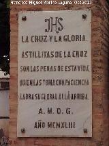 Cruz del Sur. Placa