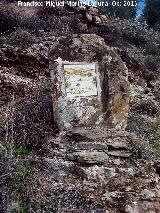 Sendero de las Dos Hermanas. Azulejo