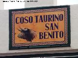 Plaza de Toros de San Benito. Placa