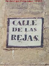 Calle Andjar. Placa antigua