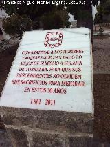 Monumento a los Habitantes de Solana de Torralba. 