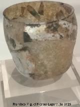 Historia de Murcia. Vaso de vidrio siglos XII-XIII. Museo de la Ciudad