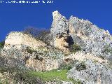 Castillo de El Rosel. Arriba el Castillo de Htar