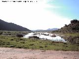 Pantano de Giribaile. El pantano llegando a la vieja carretera de beda a Arquillos en 2001