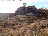 Cortijo de Recena. Bancales bajo el castillo