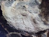 Pinturas rupestres de la Cueva de la Graja-Grupo VII. Pinturas desvadas