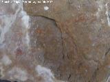 Pinturas rupestres de la Cueva de la Graja-Grupo XIV. Zooformo inferior muy desvado