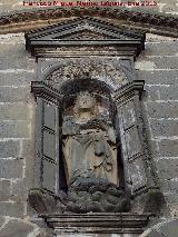 Catedral de Baeza. Puerta Gtica cegada. Hornacina de la Virgen