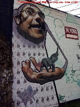 Graffiti de Belin en la Calle Escultor Mariano Benlliure. 