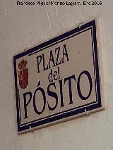 Plaza del Psito. Placa