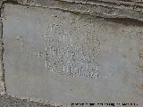 Castillo de Huscar. Inscripcin romana