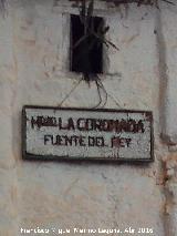 Casa de la Hermandad de la Coronada. Cartel