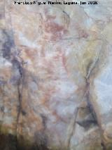 Pinturas rupestres del Abrigo del Hornillo I. Figura central