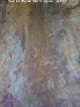 Pinturas rupestres del Barranco de la Cueva Grupo I. Parte alta