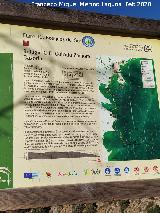 Cartel Sendero del Collado Zamora a Cazorla. Cartel