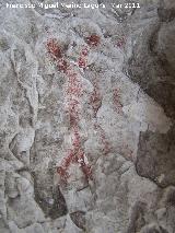 Pinturas rupestres de la Mella I. Antropomorfos doble Y