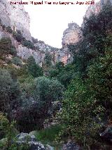 Cascada de Gil Cobo. Sin agua