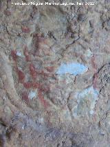 Pinturas rupestres del Abrigo de Mingo. Pectiniforme, punto y barra